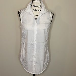 Sleeveless button down blouse